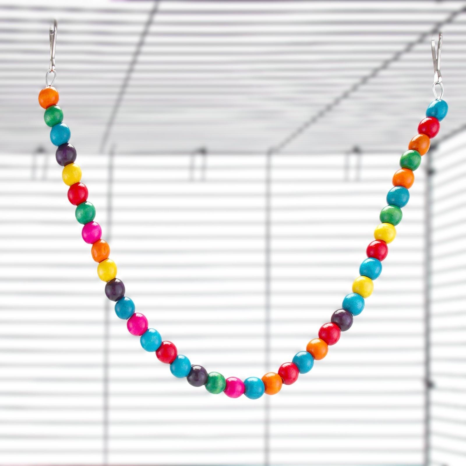 Игрушка для птиц, 50 см, микс цветов