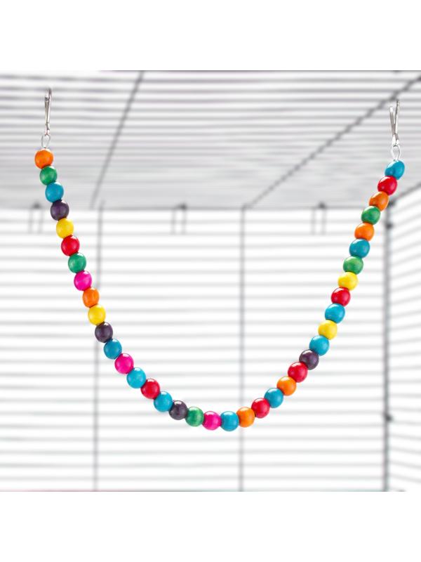 Игрушка для птиц, 50 см, микс цветов