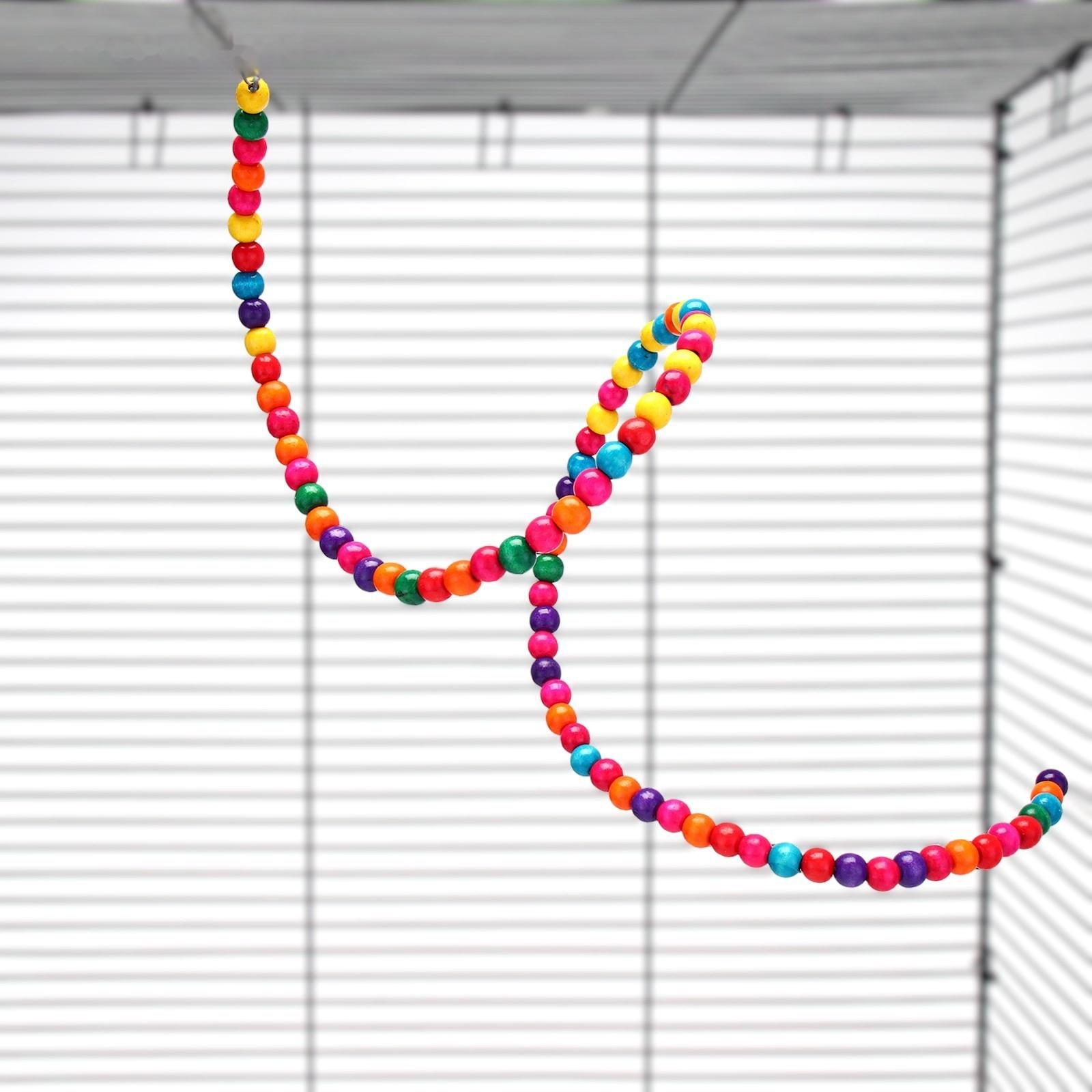 Игрушка для птиц, 100 см, микс цветов