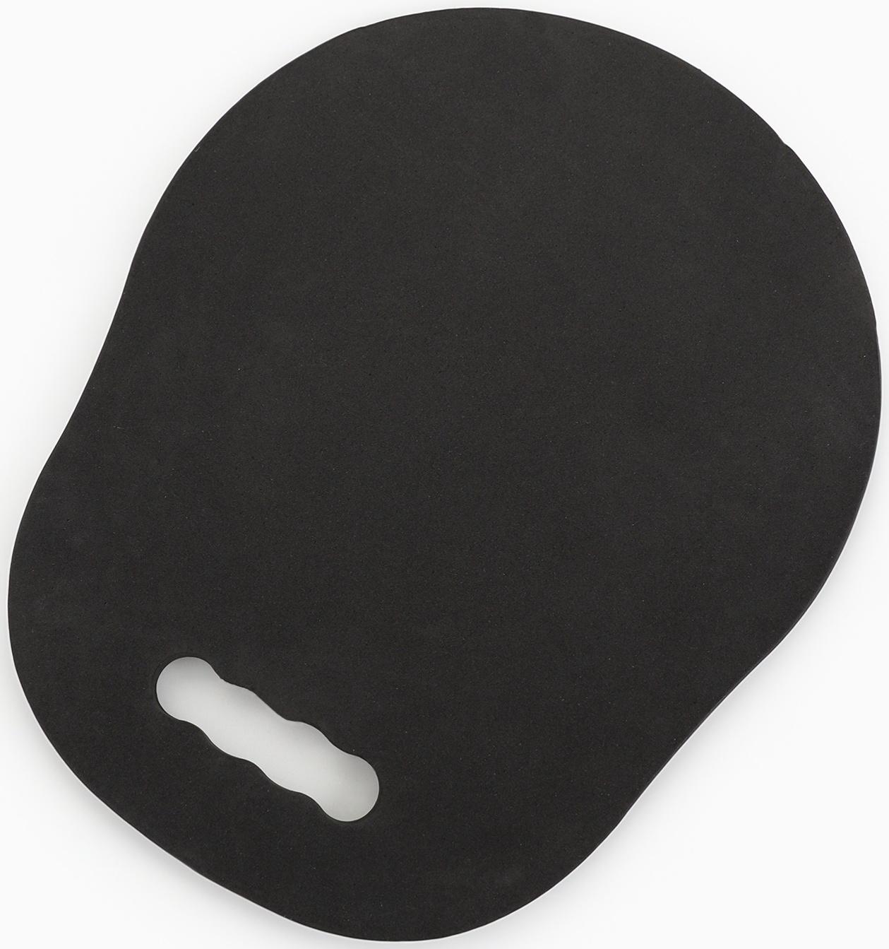 Зеркало с ручкой, 28×34 см, (d=22.5 см), чёрное