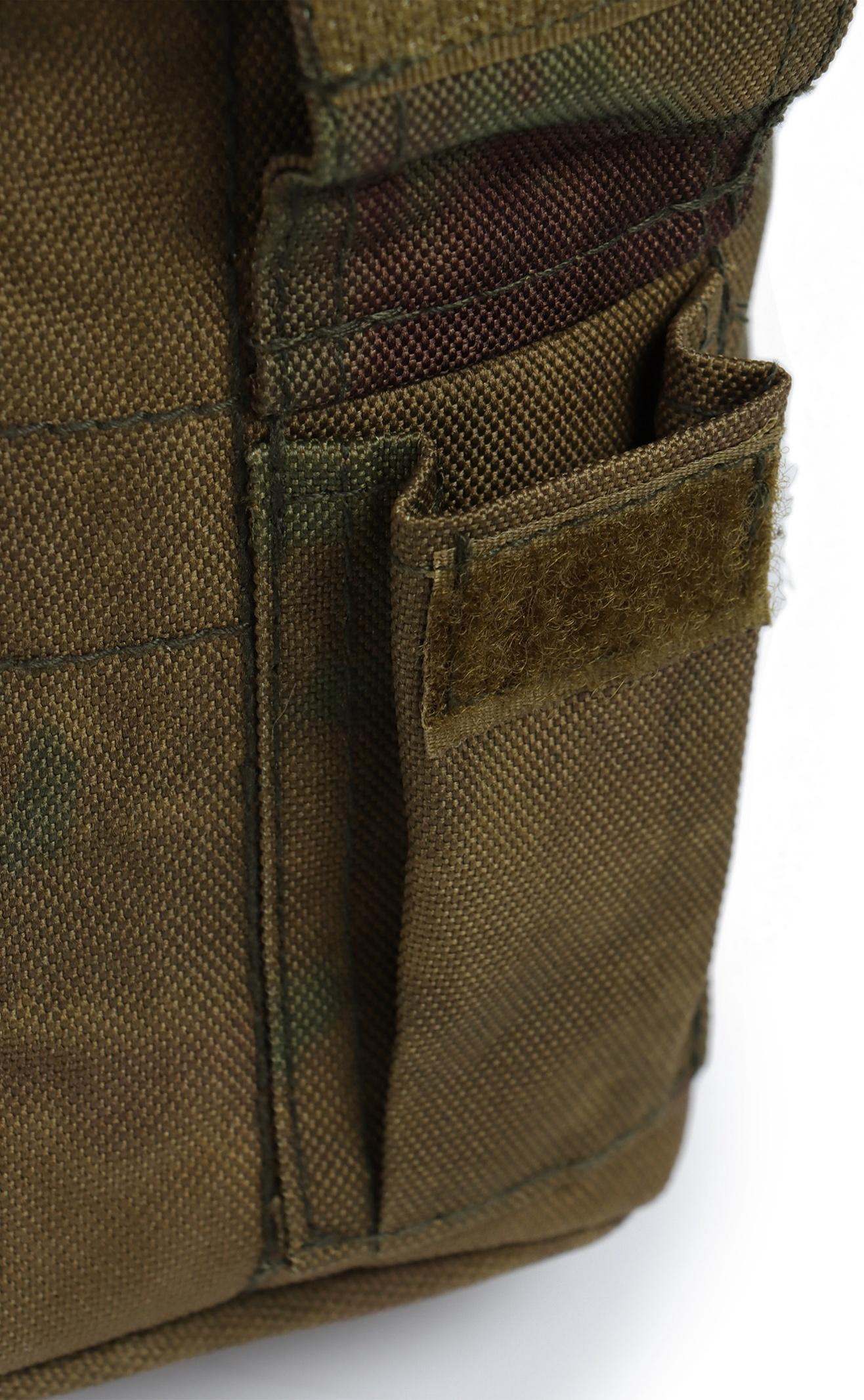 Фляжка армейская походная Adventure, 1 л, для воды, с котелком, пластик, зелёная, чехла, мох