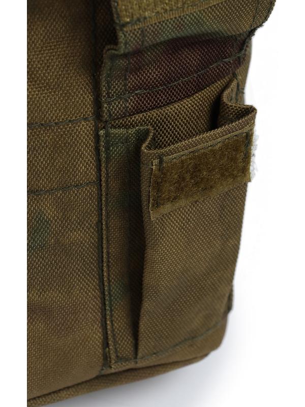 Фляжка армейская походная Adventure, 1 л, для воды, с котелком, пластик, зелёная, чехла, мох