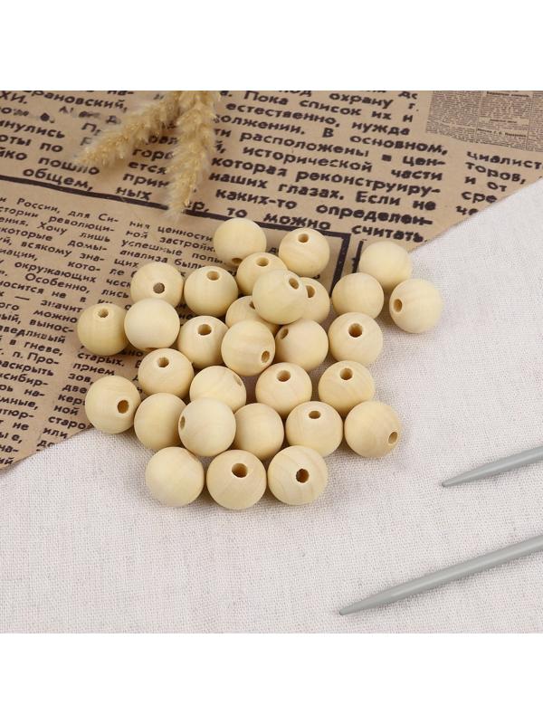 Набор бусин для макраме «Круг», d=20 мм, 30 шт.