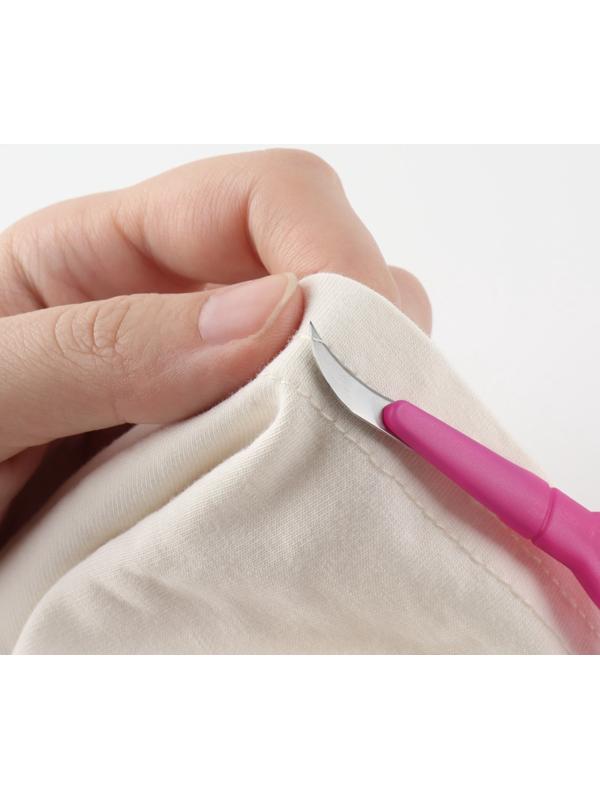 Нож для распарывания швов, с чехлом, 13.5 см, лезвие 1.5 см, цвет фиолетовый