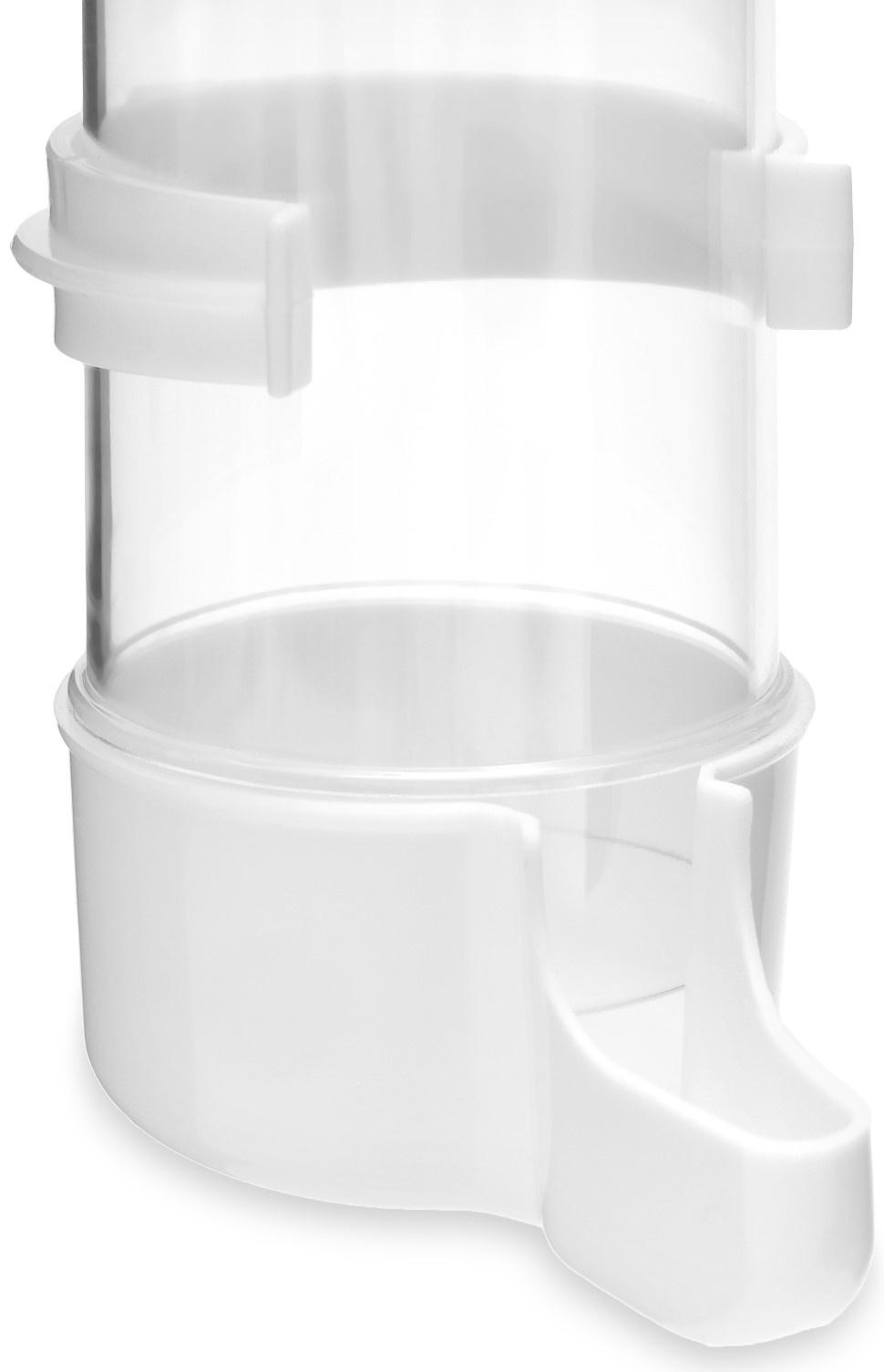 Поилка для птиц 6×13.5 см, 240 мл, белая