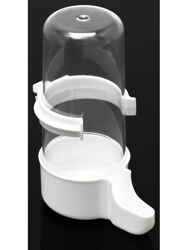 Поилка для птиц 6×13.5 см, 240 мл, белая