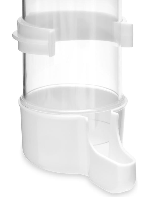 Поилка для птиц 6×13.5 см, 240 мл, белая