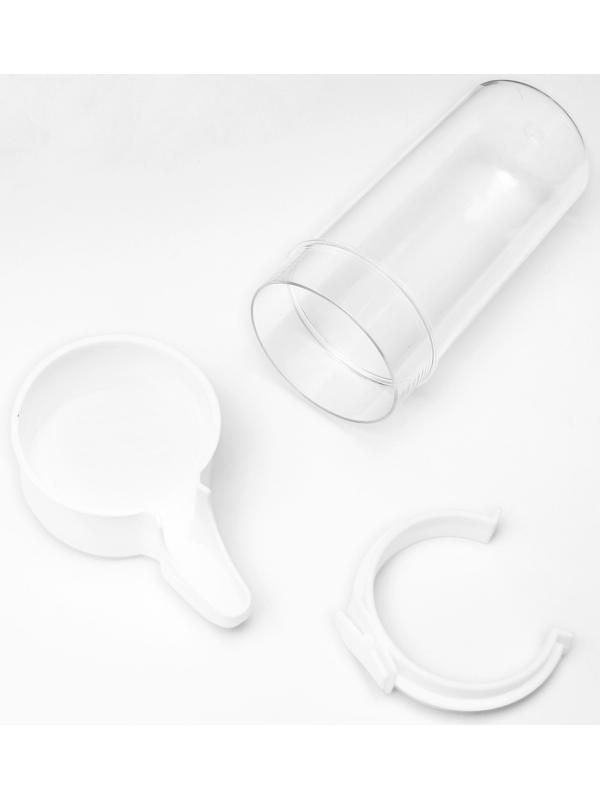 Поилка для птиц 6×13.5 см, 240 мл, белая