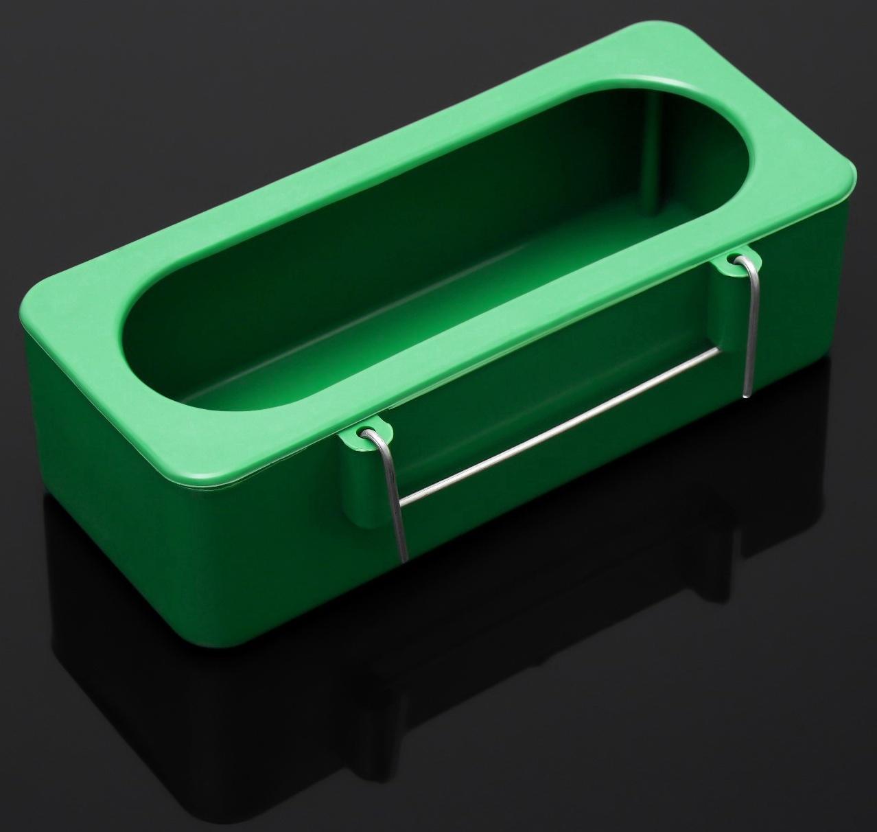 Кормушка для птиц внутренняя матовая 15×6.5×4.5 см, зелёная