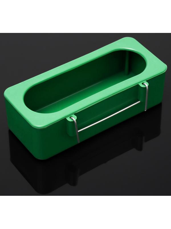 Кормушка для птиц внутренняя матовая 15×6.5×4.5 см, зелёная