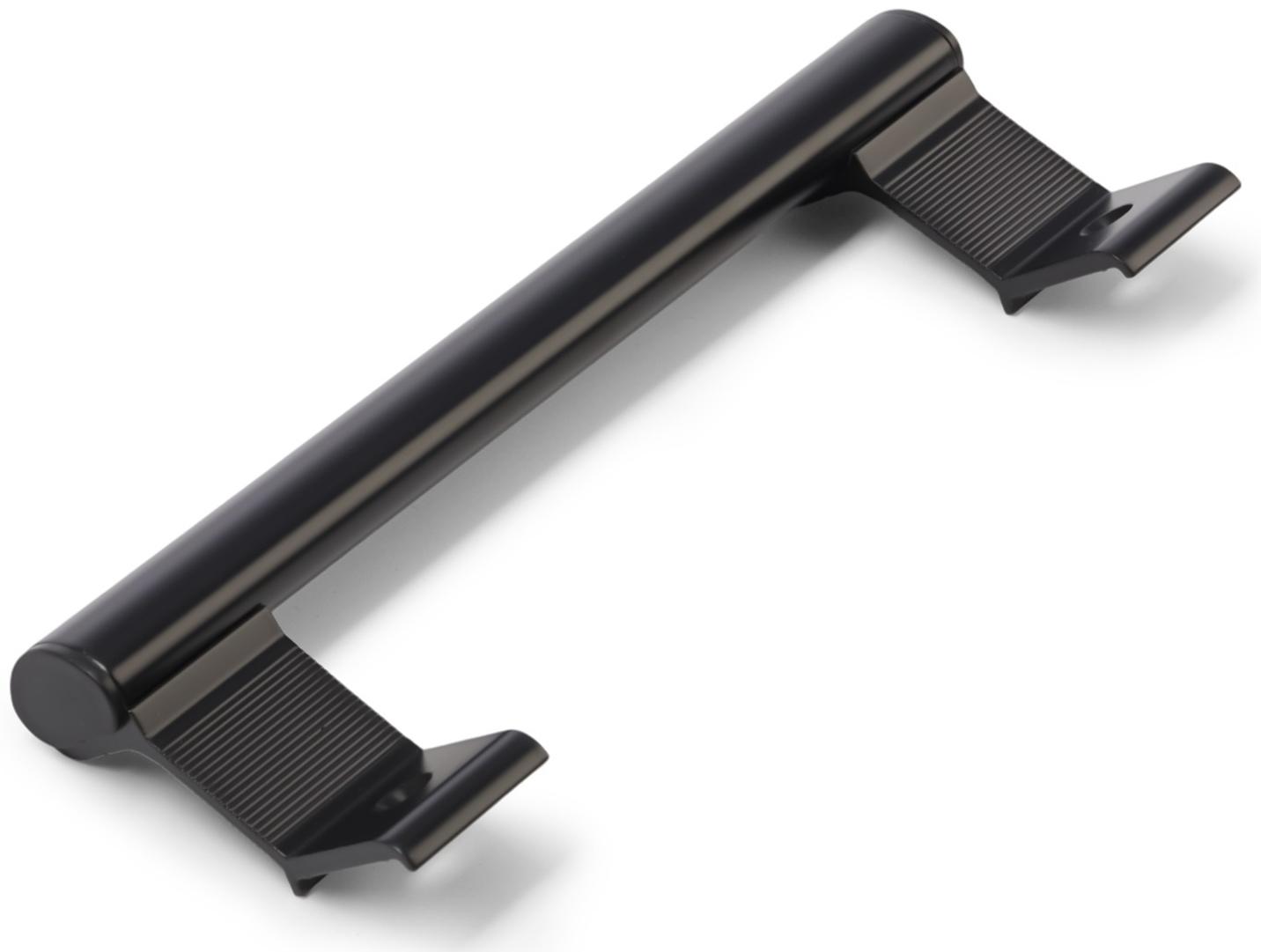 Ручка-скоба для пластиковых дверей ТУНДРА 001BL, металлическая, чёрная