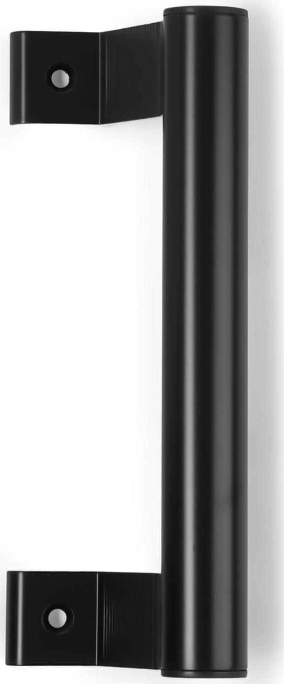 Ручка-скоба для пластиковых дверей ТУНДРА 001BL, металлическая, чёрная