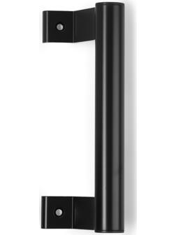 Ручка-скоба для пластиковых дверей ТУНДРА 001BL, металлическая, чёрная