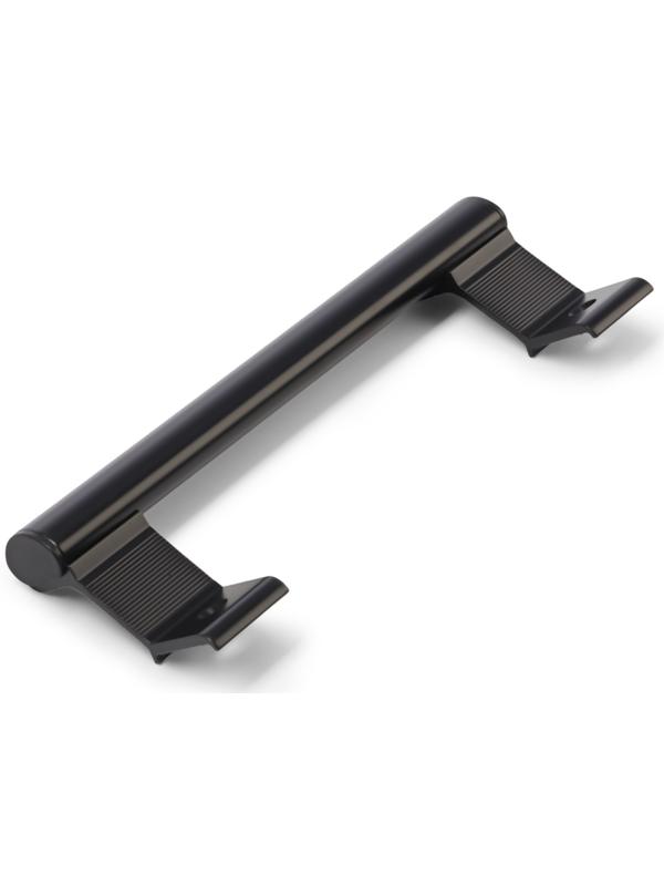 Ручка-скоба для пластиковых дверей ТУНДРА 001BL, металлическая, чёрная