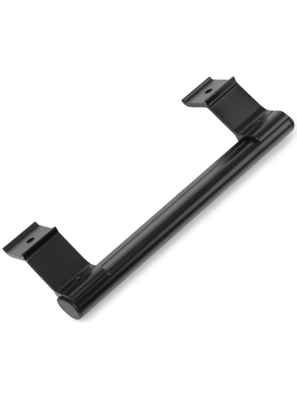 Ручка-скоба для пластиковых дверей ТУНДРА 001BL, металлическая, чёрная