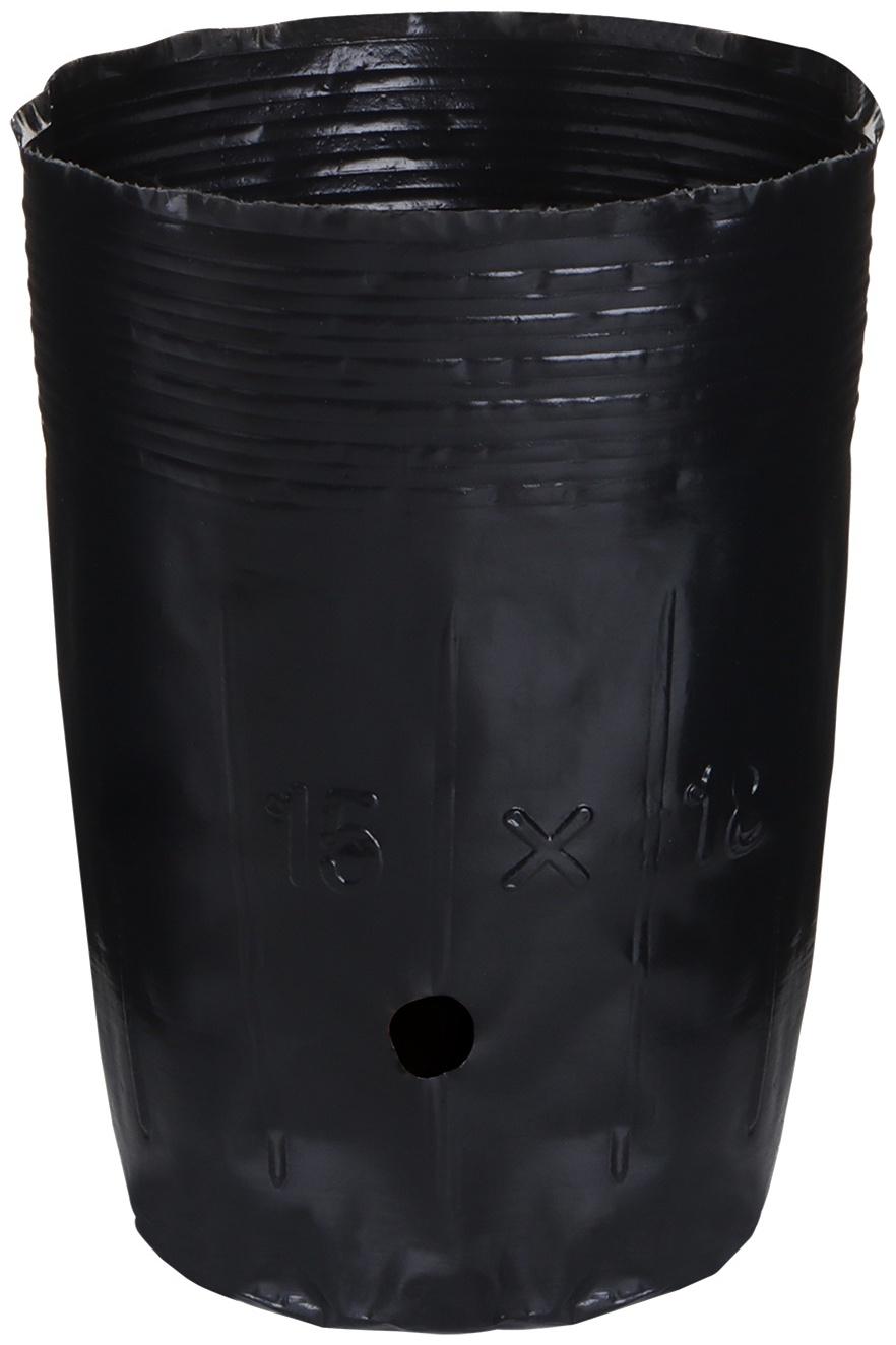 Пакет для рассады, 1.5 л, d=13 см, h=18 см, полиэтилен, чёрный, Greengo