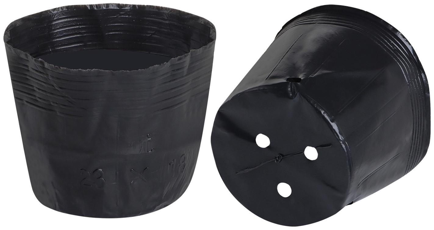 Пакет для рассады, 2 л, d=17 см, h=13 см, полиэтилен, чёрный, Greengo