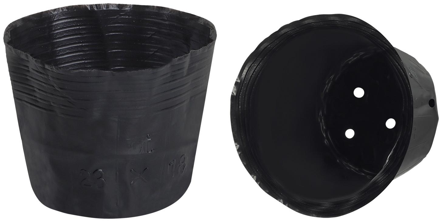 Пакет для рассады, 2 л, d=17 см, h=13 см, полиэтилен, чёрный, Greengo
