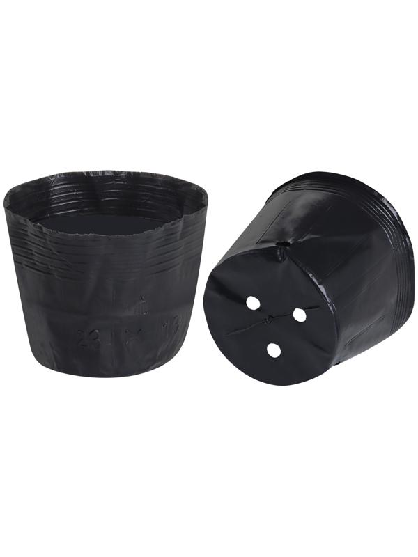 Пакет для рассады, 2 л, d=17 см, h=13 см, полиэтилен, чёрный, Greengo