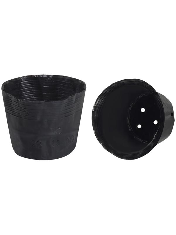 Пакет для рассады, 2 л, d=17 см, h=13 см, полиэтилен, чёрный, Greengo