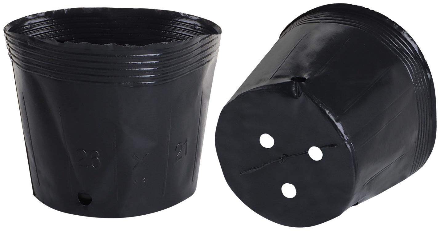 Пакет для рассады, 3.5 л, d=20 см, h=17 см, полиэтилен, чёрный, Greengo