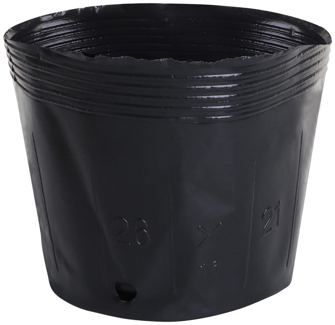 Пакет для рассады, 3.5 л, d=20 см, h=17 см, полиэтилен, чёрный, Greengo