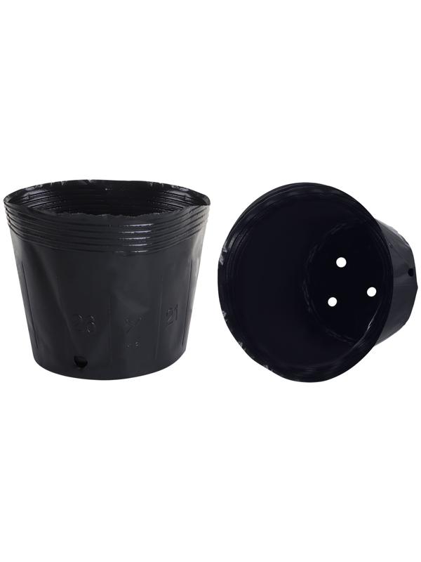 Пакет для рассады, 3.5 л, d=20 см, h=17 см, полиэтилен, чёрный, Greengo