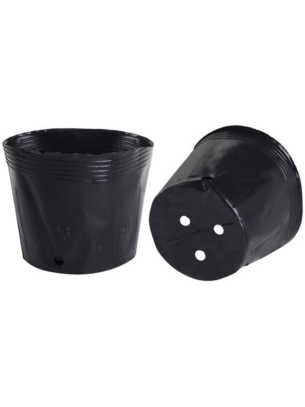 Пакет для рассады, 3.5 л, d=20 см, h=17 см, полиэтилен, чёрный, Greengo