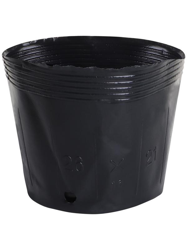 Пакет для рассады, 3.5 л, d=20 см, h=17 см, полиэтилен, чёрный, Greengo