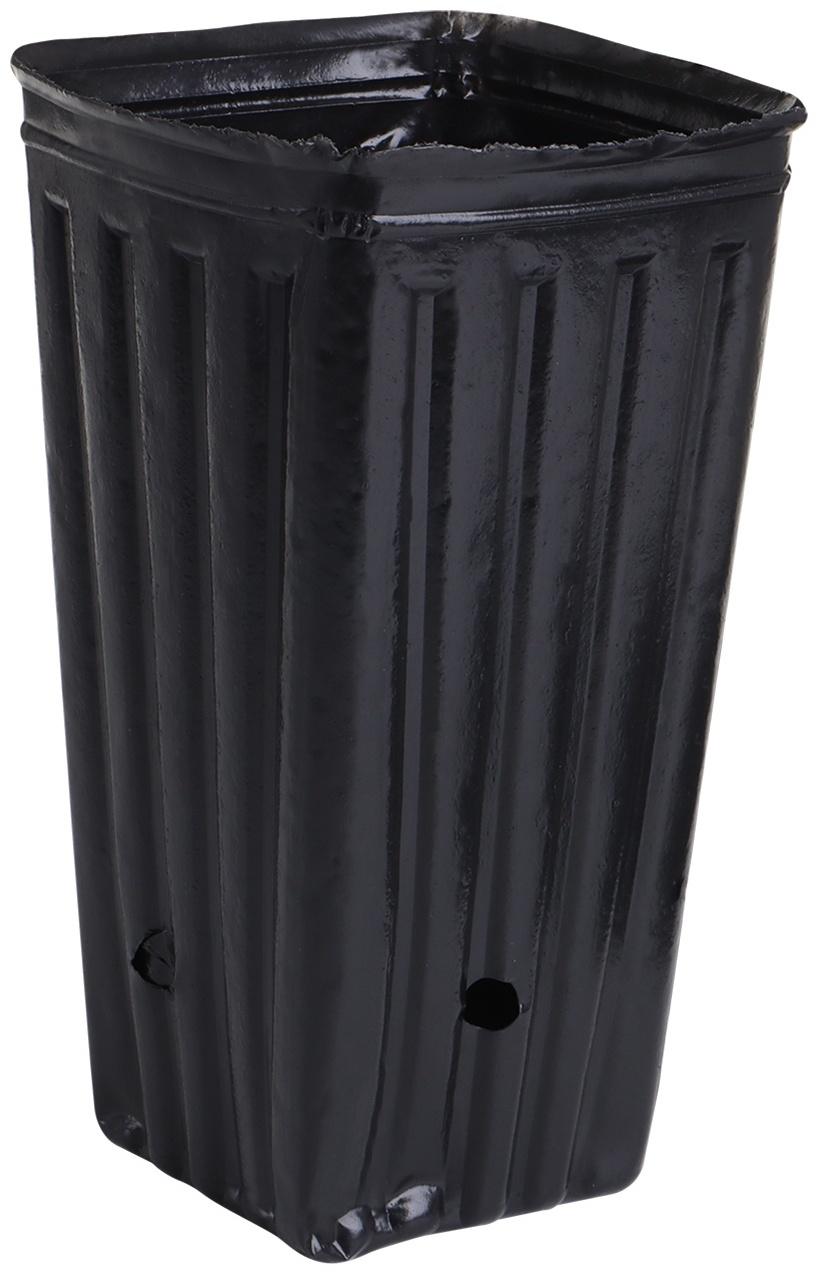 Пакет для рассады, 1.5 л, 11×11 см, h=20 см, полиэтилен, чёрный, Greengo