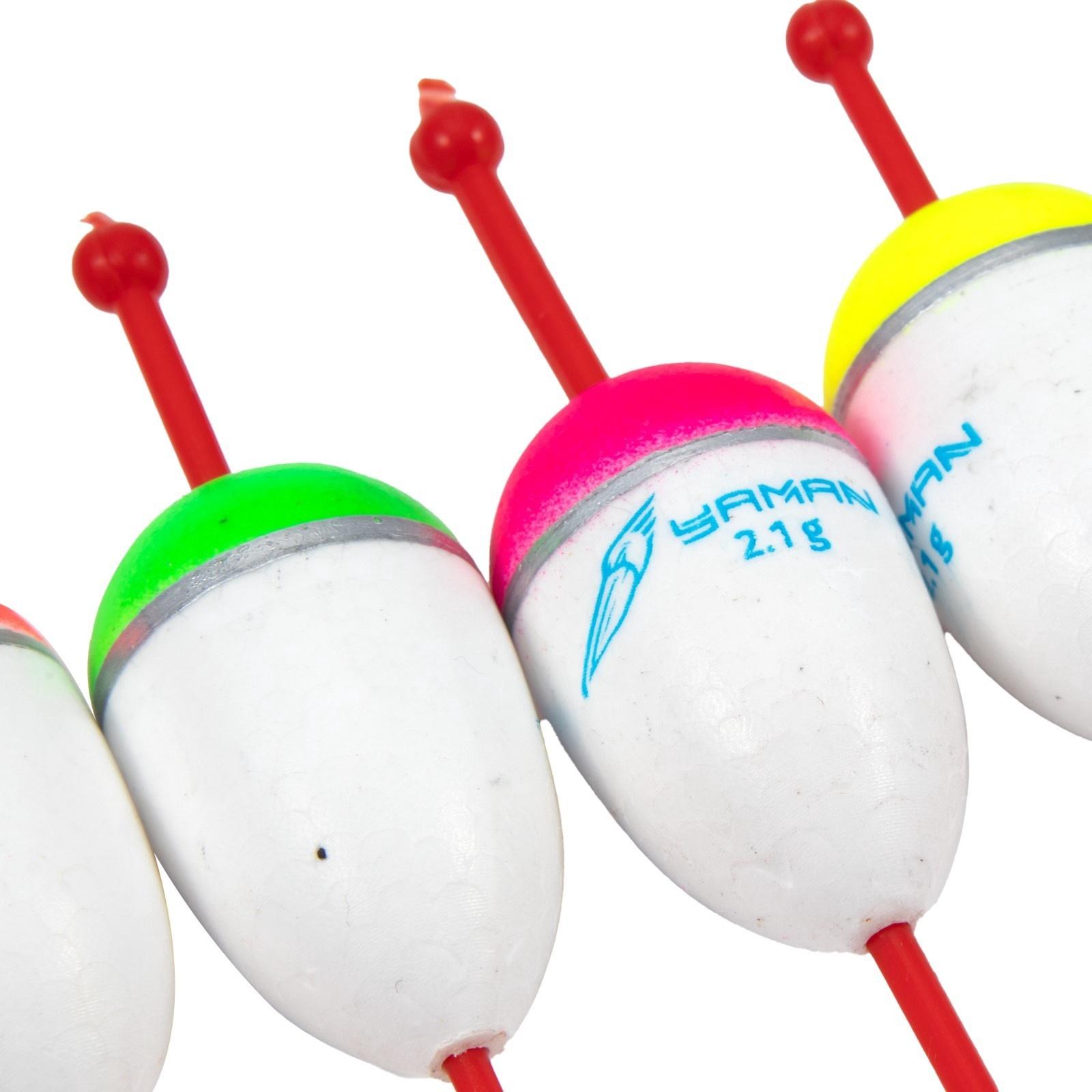 Поплавок зимний ЯМАН «Капля», пенопласт, 2.1 г, МИКС уп. 5 шт.