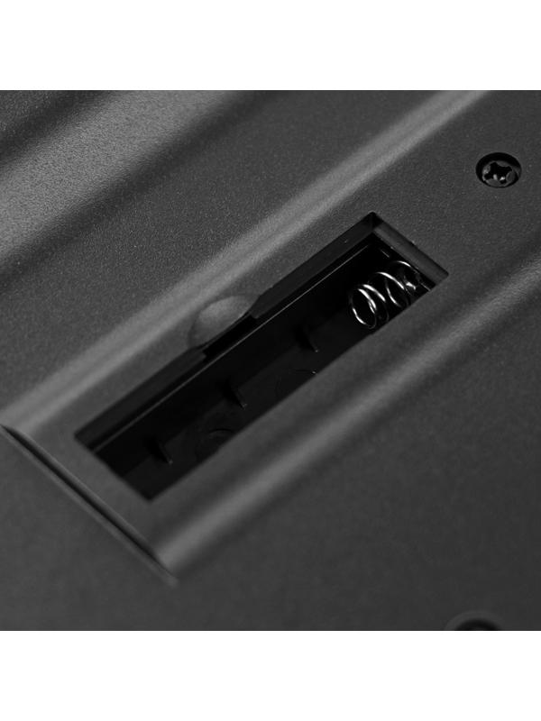 Комплект клавиатура и мышь Smartbuy ONE 240262AG, беспроводной, мембранная клавиатура, 1600 dpi, USB, чёрный