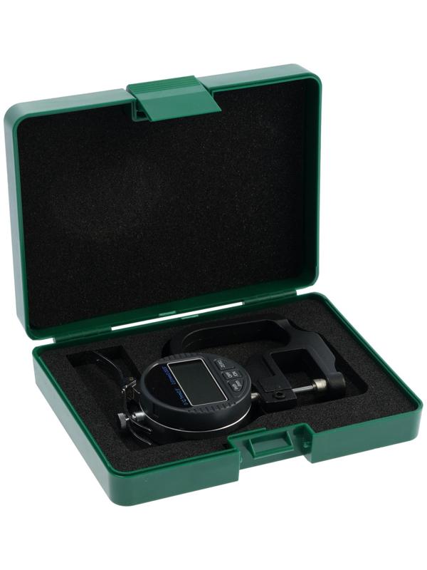 Толщиномер электронный ТУНДРА, металлический, диапазон 0-12.7 мм, точность 0.01 мм