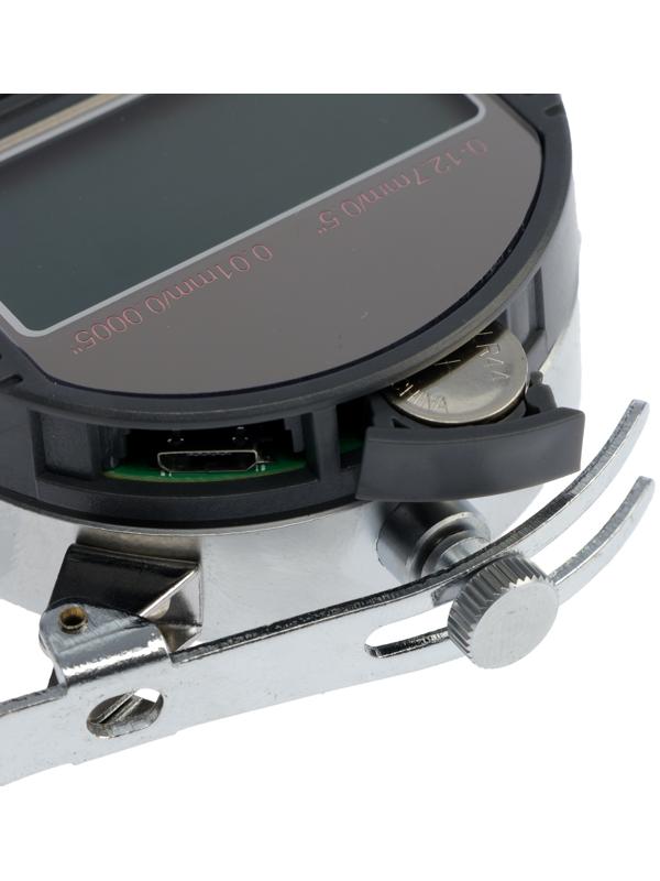 Толщиномер электронный ТУНДРА, металлический, диапазон 0-12.7 мм, точность 0.01 мм