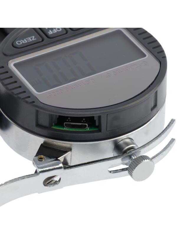 Толщиномер электронный ТУНДРА, металлический, диапазон 0-12.7 мм, точность 0.01 мм