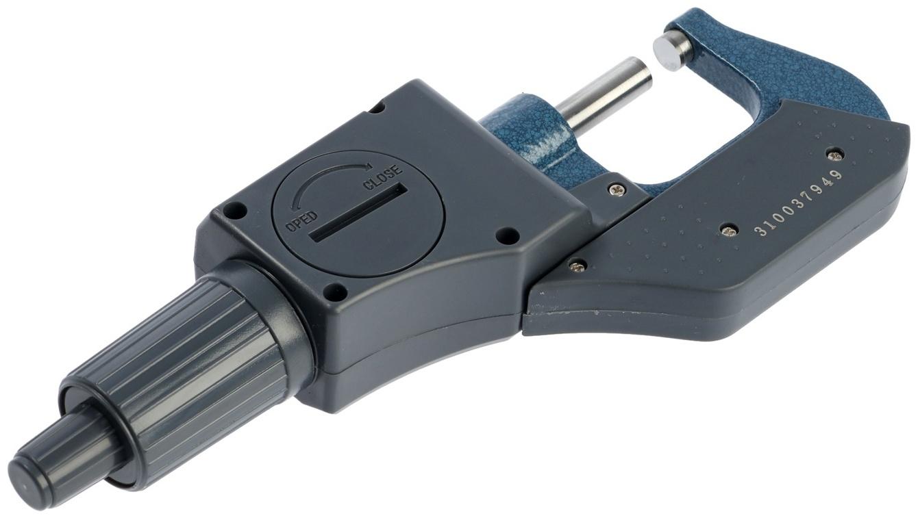 Микрометр электронный ТУНДРА, металлический, диапазон 0-25 мм, шаг измерения 0.001 мм