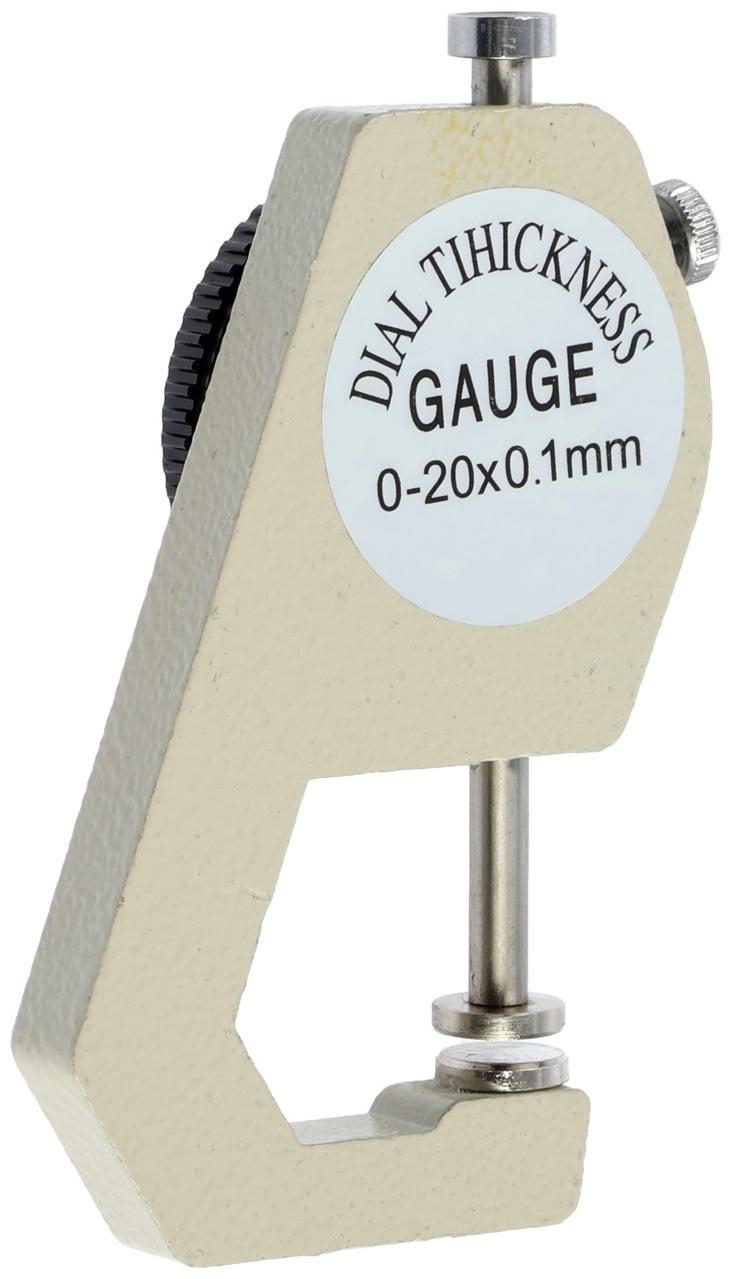 Толщиномер ТУНДРА, металлический, диапазон 0-20 мм, шаг измерения 0.001 мм
