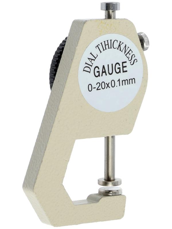 Толщиномер ТУНДРА, металлический, диапазон 0-20 мм, шаг измерения 0.001 мм
