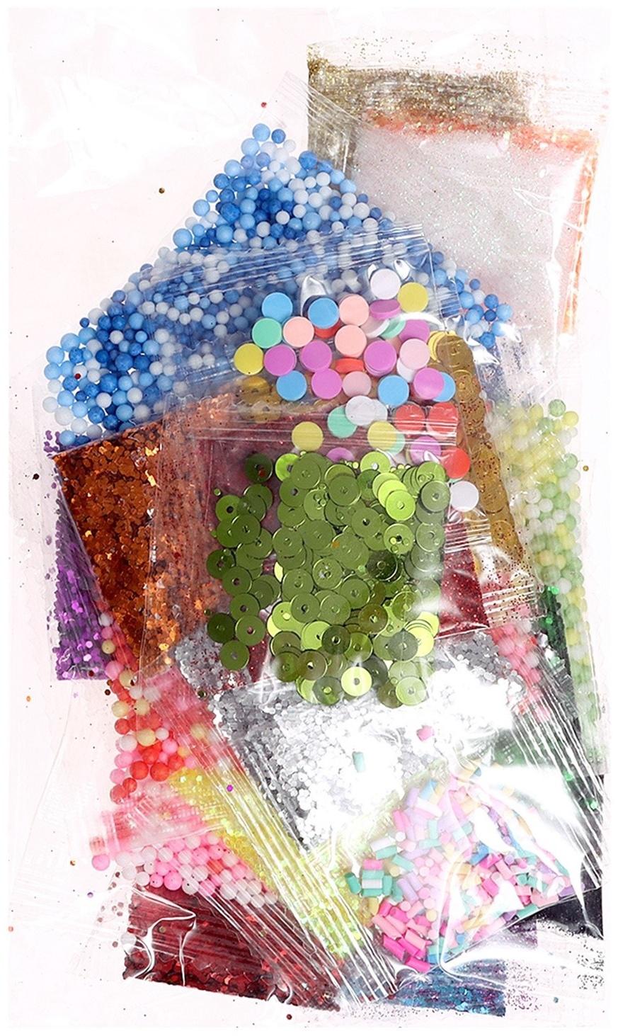 Набор для опытов «Меганабор для создания слаймов», своими руками, 10 фигурок и кристаллов