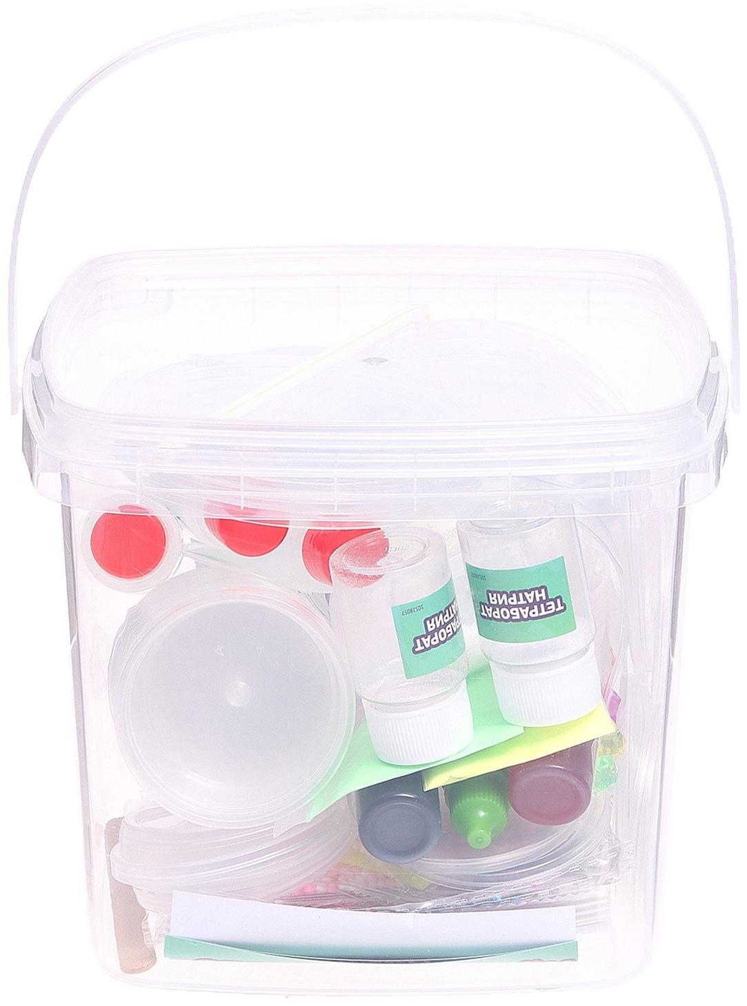 Набор для опытов «Меганабор для создания слаймов», своими руками, 10 фигурок и кристаллов