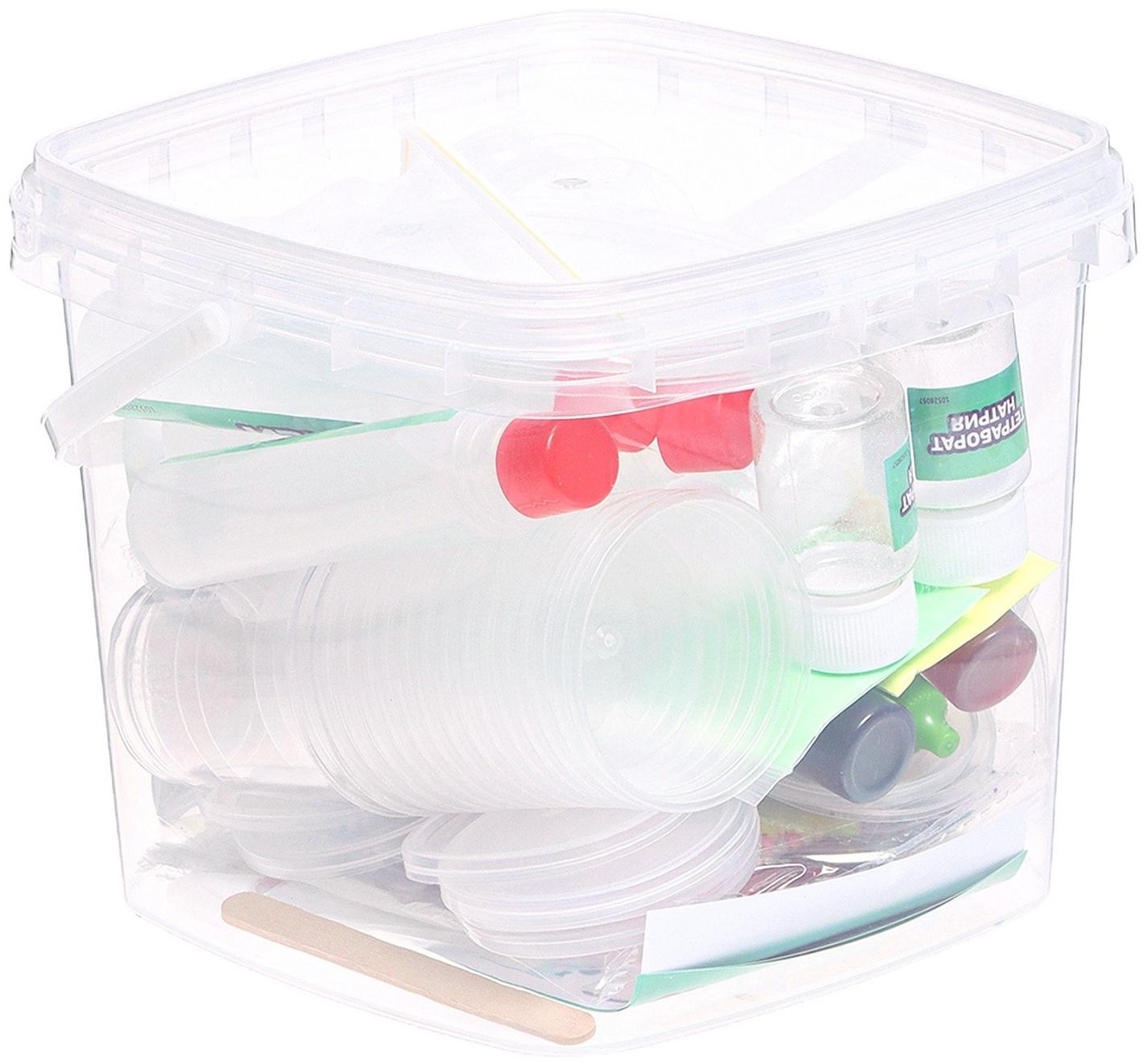 Набор для опытов «Меганабор для создания слаймов», своими руками, 10 фигурок и кристаллов