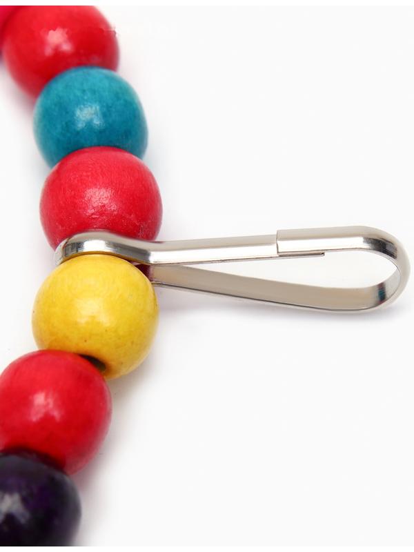 Качели для птиц с деревянной жердочкой, 15 см, микс цветов