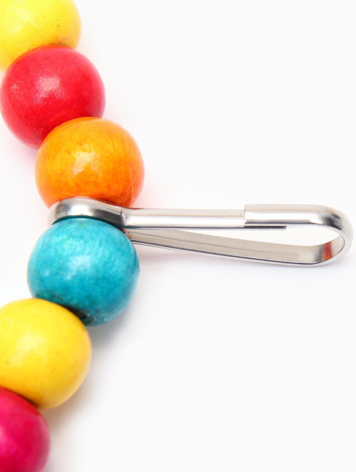 Качели для птиц с деревянной жердочкой, 20 см, микс цветов