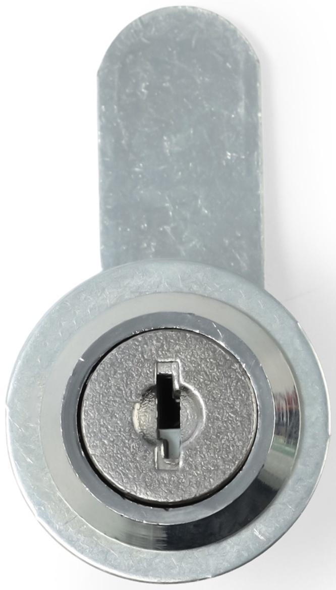 Замок почтовый ТУНДРА LC2, 17×16×50 мм, 2 английских ключа, хром