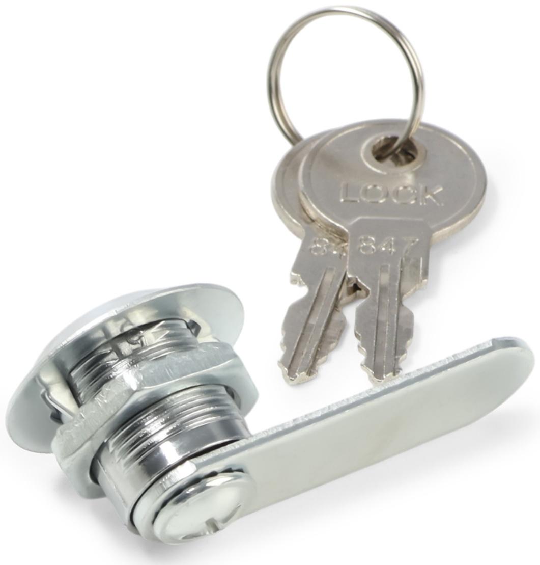Замок почтовый ТУНДРА LC2, 17×16×50 мм, 2 английских ключа, хром