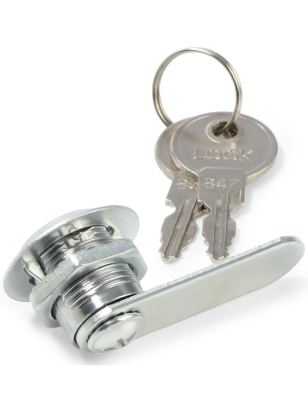 Замок почтовый ТУНДРА LC2, 17×16×50 мм, 2 английских ключа, хром