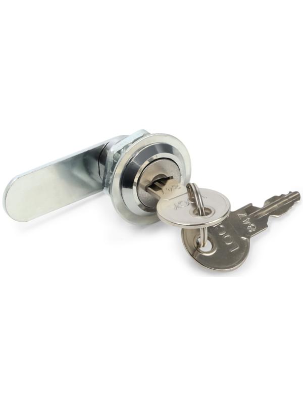 Замок почтовый ТУНДРА LC2, 17×16×50 мм, 2 английских ключа, хром