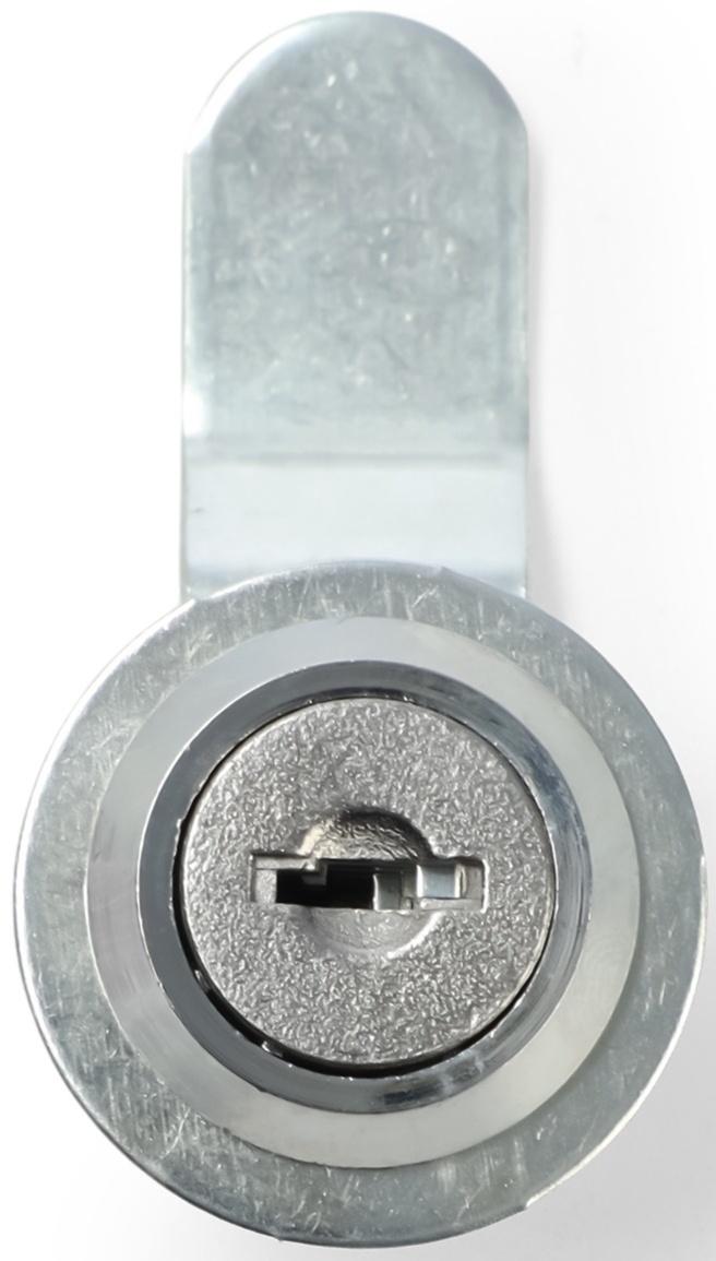 Замок почтовый ТУНДРА LC4, 17×16×50 мм, 2 английских ключа, хром