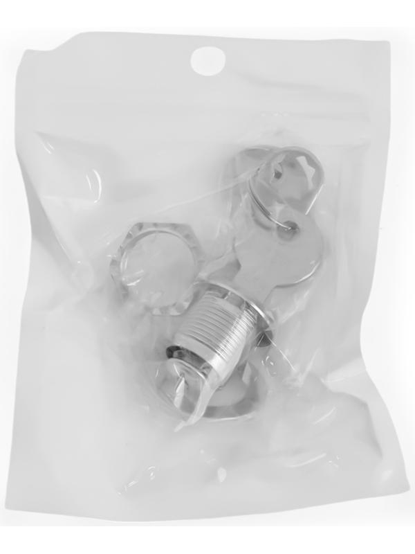 Замок почтовый ТУНДРА LC4, 17×16×50 мм, 2 английских ключа, хром