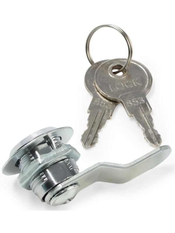 Замок почтовый ТУНДРА LC4, 17×16×50 мм, 2 английских ключа, хром